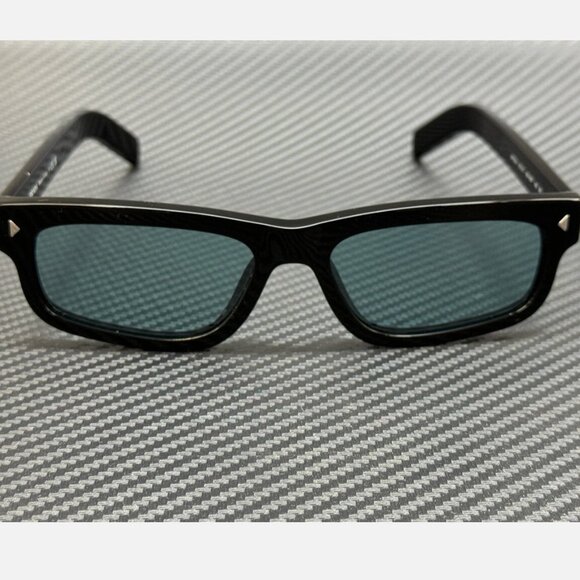 PRADA Black Blue Men's 57 mm Sunglasses - Picture 2 of 5